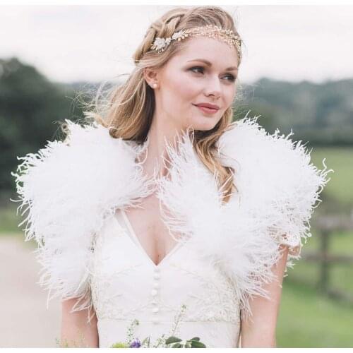 2Meters Dyed Fluffy Ostrich Feather Boa 4ply 6ply 10ply 15ply Thickness Fashion Show Shawl Ostrich Plumes Scarf Party Decoration