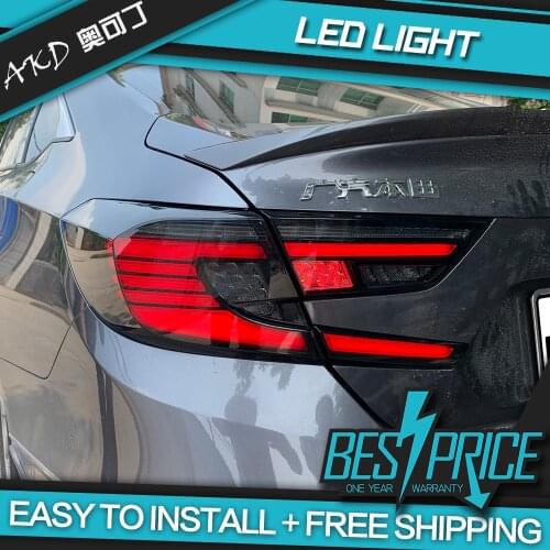 Car Styling Tail Lamp case for Honda Accord 2018 2019 taillights Tail Lights LED for Honda Accord taillight Rear Lamp LED