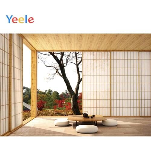 Yeele Wood Door Building Table Tree Scenery Living Room Portrait Photography Backgrounds Photographic Backdrops For Photo Studio