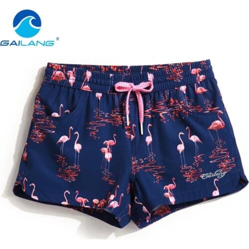 Gailang Brand Women Shorts Quick Drying Beach Swimwear Swimsuits Woman Shorts Bottom Plus Size XL Boardshort Bermuda Masculina
