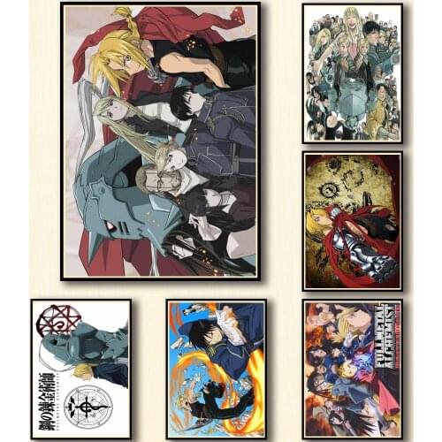 Canvas Painting Anime Fullmetal Alchemist Wall Art Posters and Prints Nordic Home Decoration Pictures Living Room Decor Gift