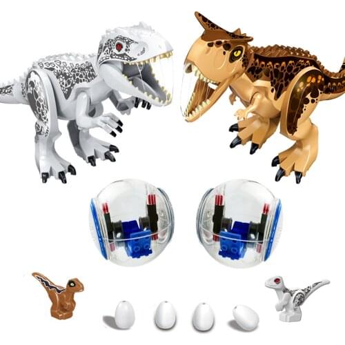 Raptor Building Blocks Jurrassic World Dinosaurs Baby Bricks Toys For Children Christmas Gifts