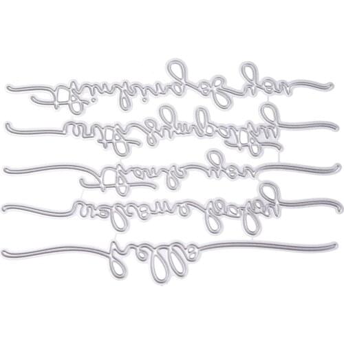 Creative Word Cutting Dies Stencil DIY Scrapbooking Embossing Album Paper Card