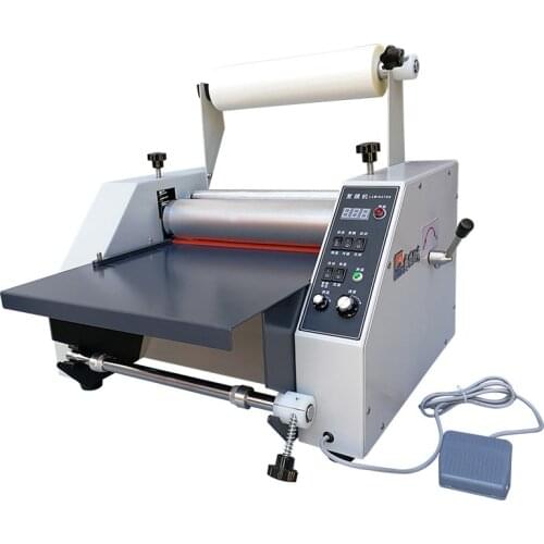 Laminating Machine Big Steel Roll Hot And Cold Mounting Single And Double Sided Film Adjustable Speed Fully Automatic High Speed