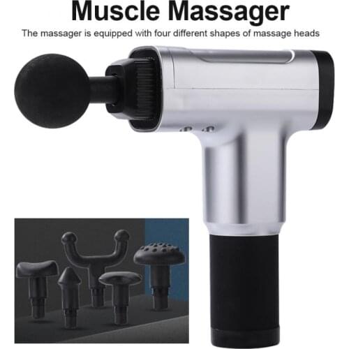 Six Massage Head Fascia Gun Muscle Relaxer Electric Weight Loss Device Massage Gun Home Fitness Equipment Health Care Massager