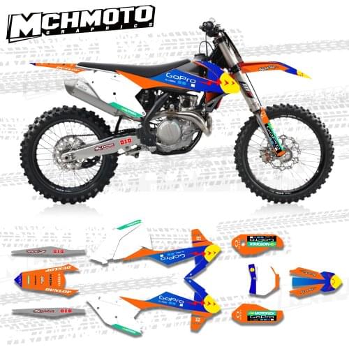 MCHMFG for KTM 125 250 300 350 450 SX SXF 2016 2017 2018 EXC EXCF SXF 2017 2018 2019 Graphics Backgrounds Stickers Kit Decal