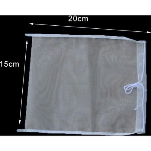 Homebrew Filter Bags Professional Straining Bags Nylon 15x20cm White Fast drying For making drink Food 100/160/200