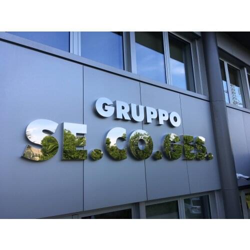 Custom Letters Logo Metal Backlit Sign Custom Metal Logo