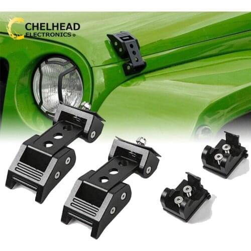 Car Engine Cover Latch Locking Hood Catch Kit for 2007-2018 Jeep Wrangler JK JKU Auto Accessories