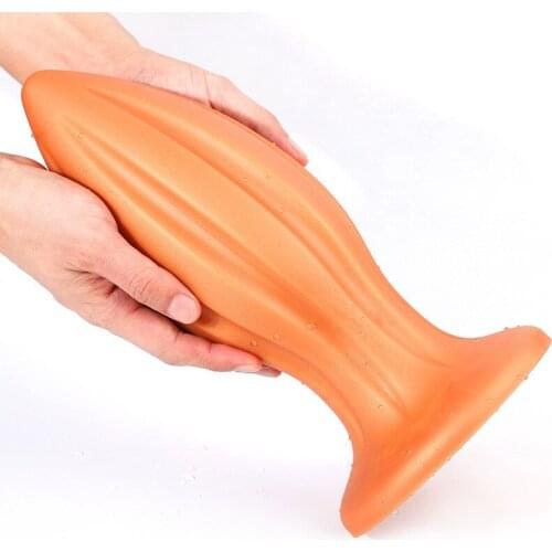 2021New Super Soft Liquid Silicone Huge Butt Plug Strong Suction Cup Anal Balls Erotic toy Big Anal Dildo Sex Toys for Men Women