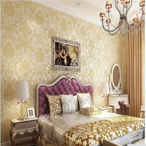 WELLYU Damascus European wallpaper to wallpaper walls 3D paper wallcovering wall Floral nonwoven wallpaper damask home decor