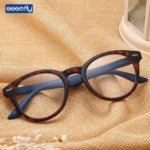 Seemfly 2021 New Fashion Full Frame Reading Glasses Vintage Leopard Presbyopia Eyeglasses For Women And Men Diopters +1.0 +4.0