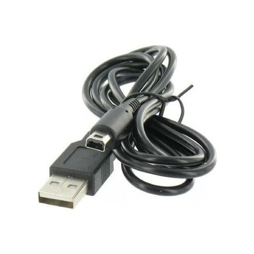 Wholesale 1.2M Black Charge USB Cable Data Sync For Nintendo NEW 3DSILL / NEW 3DS / 3DSILL / 3DS / NDSILL / NDSI 100pcs/lot