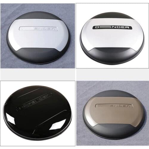 R20 tires For land rover defend 90 110 130 2008-18 ABS Car Rear Spare Tire Protective Cover Car Accessories (with Logo) 8 Style
