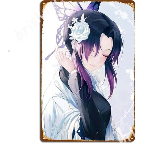 Shinobu Kocho Metal Signs Garage Decoration Wall Custom Cinema Garage Tin sign Posters