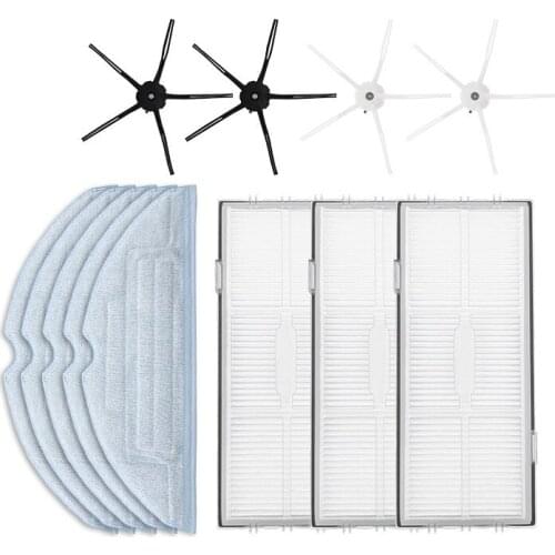 Promotion!12Pack Hepa Filter Mopping Cloths Side Brush for Xiaomi Roborock S7 T7S T7Plus T7Splus Robot Vacuum Cleaner Spare Part
