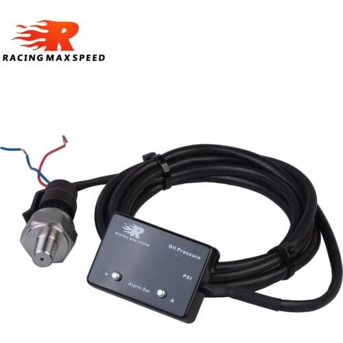 Universal 200psi 1/8 Npt Sensor 12v Digital Truck Oil Gauge Pressure Motorbike Led Display Boost Gauges/Meter with Sensor