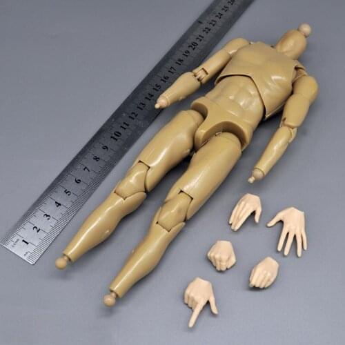 In Stock For Sale 1/6th In Memory Of Bruce Lee Muscle Male Body Figures With Hands Model For Mostly 12 inch Doll Action