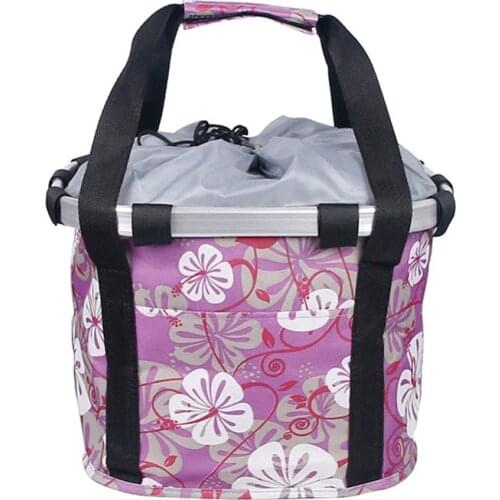 Bicycle Basket Detachable Cycling Bag Easy Install Folding Small Pet Carrier Front Bag For Cat Dog ASD88