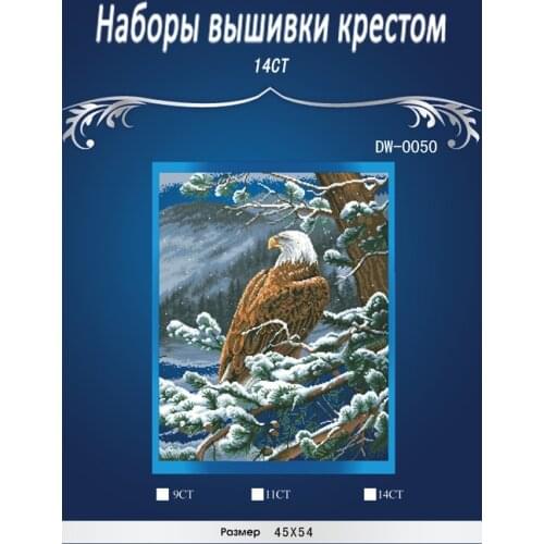Top quality lovely counted cross stitch kit Eagles Eye View snow eagle dimensions 35117, Eagles Eye View