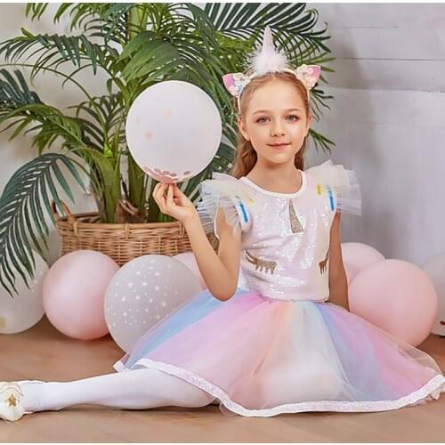 Fairy Ballet Dance Skirts For Girls Birthday Clothes Pink Tutu Skirt Kids Stage Performance Dance Wear Ballet Costume JL1333