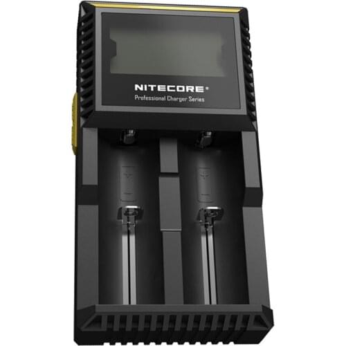 NITECORE D2 Digicharger LCD Screen Battery Charger For Li-ion IMR LiFePO4 26650 22650 18650 17670 18490 batteries