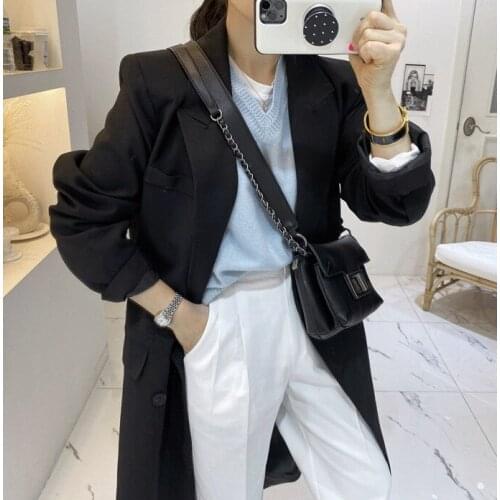 2020 new arrivals korean chic v-neck knitted vest minimalist solid sleelevess knitted pullovers jumper wool casual tops