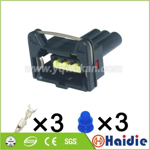 Free shipping 5sets 3pin TE Auto Accessories Housing Plug Waterproof Wiring Harness Connector 85205-1