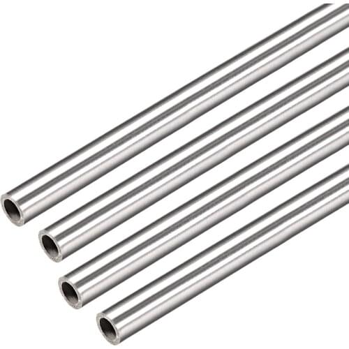 Uxcell 4Pcs 304 Stainless Steel Capillary Tube Tubing 4.95mm ID 6.35mm OD 300mm Length 0.7mm Wall