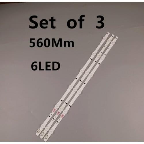 6LED 560 milímetros tira CONDUZIDA para Samsung UN28H4000AF UN28H4500AF 2014SVS28_3228 D4GE-280DC0-R1 LM41-00099N BN96-30440A