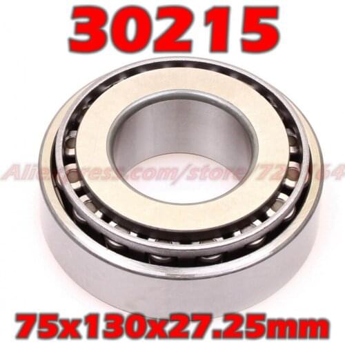 75x130x27.25 mm Tapered Roller Bearings 30215 7215E HR30215J 30215JR 30215A E30215J 30215VC12 30215U 30215E 75*130*27.25