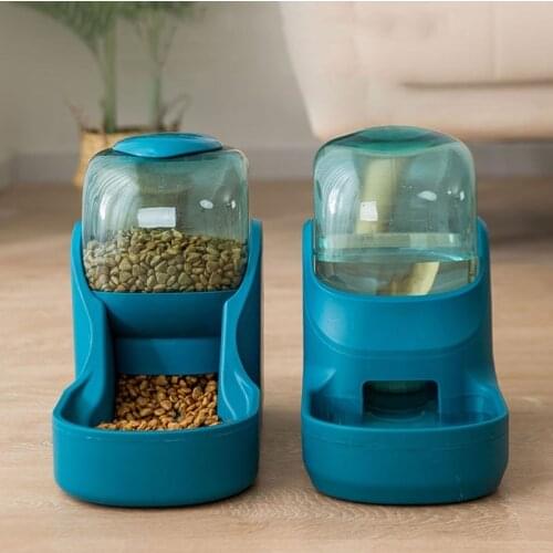 Dog Cat Automatic Feeder Safety Water Drinker Food Dispenser Puppy Kitten Feeding Bowl Pet Supplies