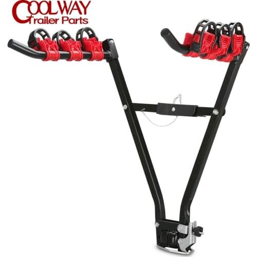3 Bikes Carrier Rack Steel V-Rack Trunk Mount Bicycle Car Rack Holder Stand SUV Rear Rack