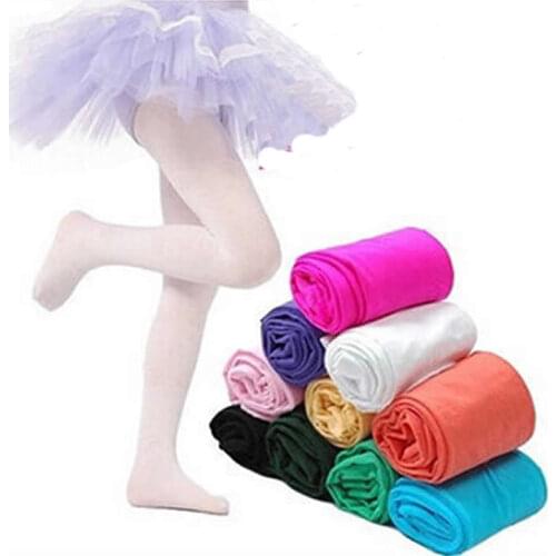 Velvet childrens leggings spring autumn candy color rendering girls baby nylon stockings girl white dance leggings