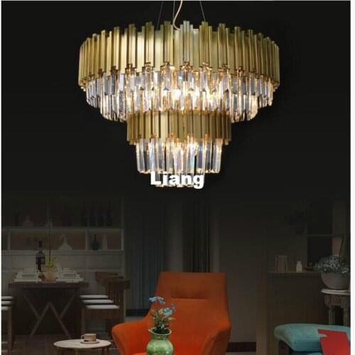 Free Shipping Bronze Color Crystal Chandelier Nordic Pendant Lamp, Lustre De Crystal,Lustres De cristal Pendant Lamp Lighting