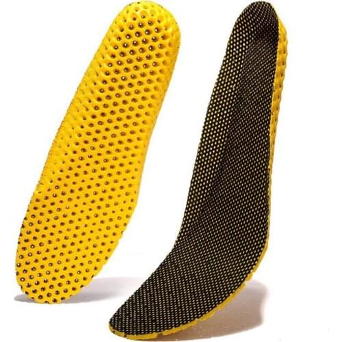 Stretch Breathable Deodorant Running Cushion Insoles Memory Soles Sport Orthopedic Foam Shoes Pad Men Woman Feet V5K5