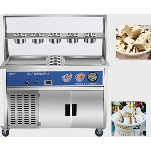 Electric Roll Ice Cream Machine Commercial Fried Ice Cream Machine