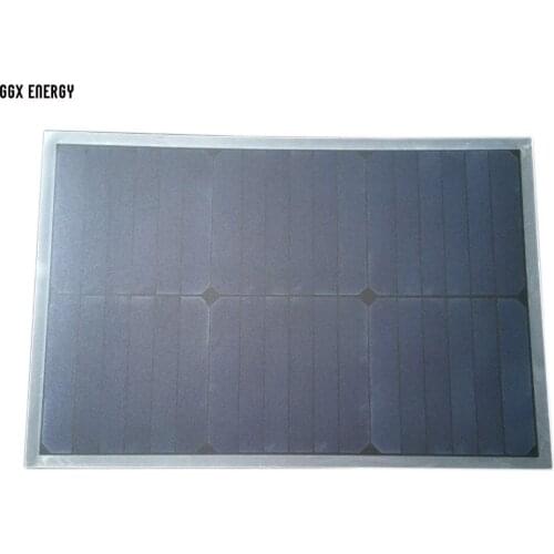 GGX ENERGY 20W 18V 1A Sunpower Solar Cells Portable PET Laminated Solar Panel for Solar System 12V Battery DIY Use