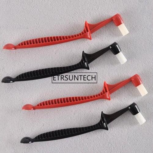 Double Head Anti-scald Handle Coffee Machine Cleaning Brush Spoon Espresso Coffee Maker Cleaner Brush