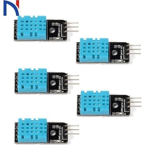 Temperature Humidity Sensor Module Dht11 With 20pin Male To Female Dupont Jump Wires Cable For Arduino Uno R3 Raspberry Pi 3 2