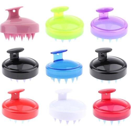 Soft Silicone Scalp Hair Care Shampoo Brush Hair Washing Scalp Massage Comb for Baby Body Washing Hair Brush Comb