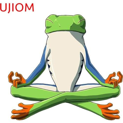 UJIOM Meditate Animals Sticker Wallstickers Bathroom Wall Poster Kid Room Decoration Removable Wallpaper Proof Decals Home Decor