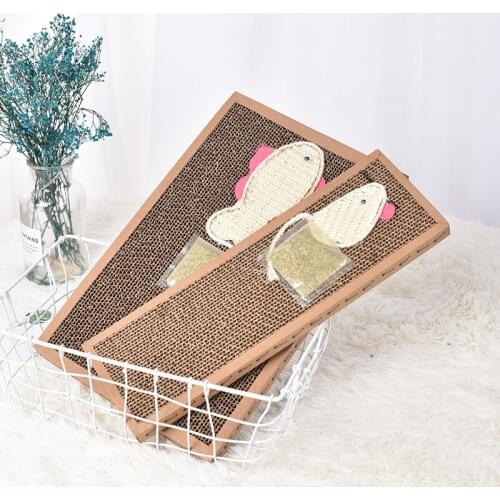 New Cat Grinding Claw Cat Scratching Board Decompression Toy Pet Corrugated Flat Decompression Toy Cat Supplies Pet Supplies