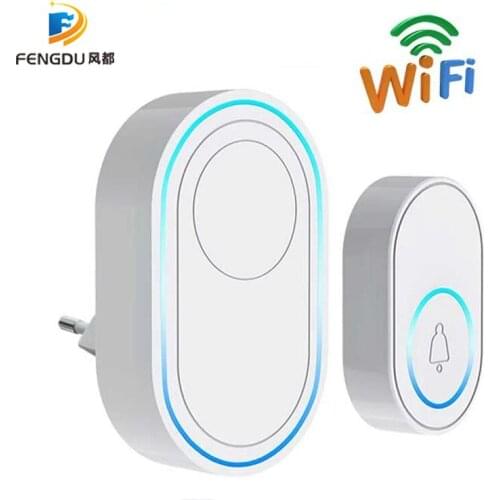 NEW 58 Sound Home Tuya Wifi Welcome Doorbell Intelligent Wireless Doorbell Tuya Smart WIFI DoorBell Home Alarm System EU US Plug