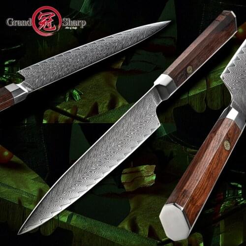 Chef Knife VG10 Japanese Damascus Stainless Steel Kitchen Cooking Slicing Tools Sushi Sashimi Making Cookware Kitchenware NEW