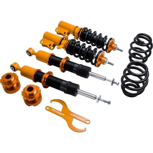 Coilover Suspension for Honda Fit 1st Gen USA Model 2007-2008 Adjustable Height Coilovers Lower Kit Non-adj Damper
