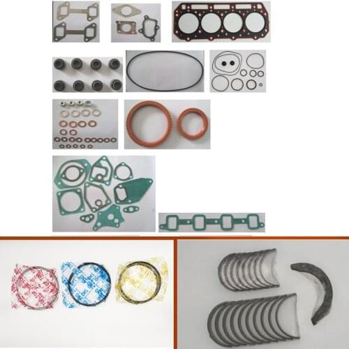 For Cummins A2300 A2300T Full gasket set kit crankshaft connecting rod bearing piston ring for Doosan D20/25/30S Forklift