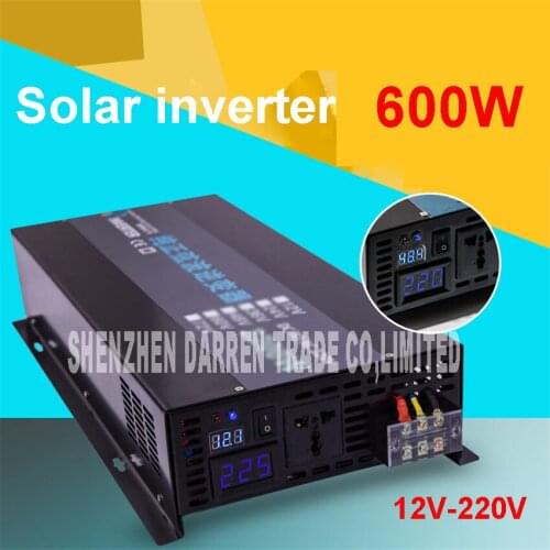 LED display Off grid solar inverter RBP-600S 12/24/48VDC to 110/220VAC 600 W nominal sinusoidal Pure Wave Power Inverter
