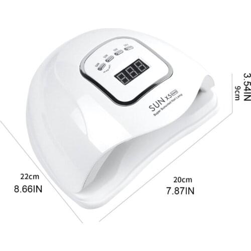 GXMC 150W Gel UV Nail Fast Dryer Gel Nails Polish Curing Lamp with 4 Timer Setting Auto Sensor for Fingernail Toenail Machine