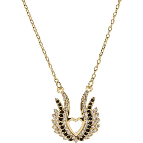 High quality fashion wing zircon small pendant is suitable for women / Girls sweet romantic jewelry gifts